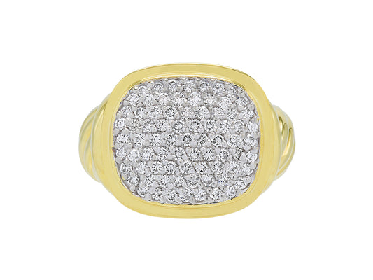 David Yurman 'Noblesse' Pave Diamond Ring in 18K Gold