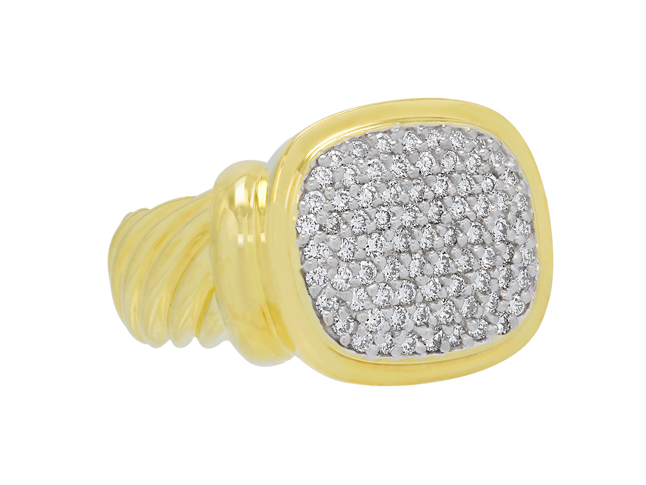 David Yurman 'Noblesse' Pave Diamond Ring in 18K Gold