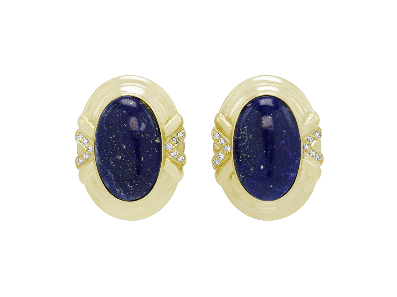 Lapis Earrings in 18K Gold