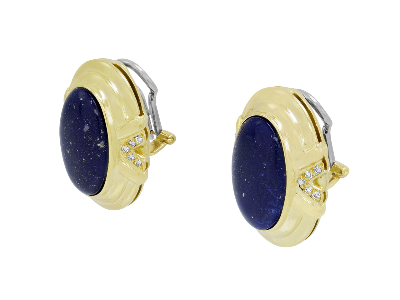 Lapis Earrings in 18K Gold