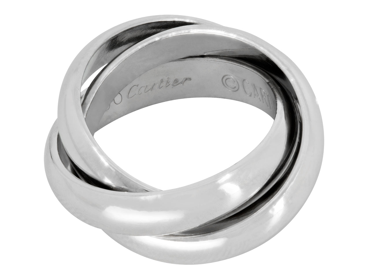 Cartier Trinity Ring in Platinum Large 511618 Beladora