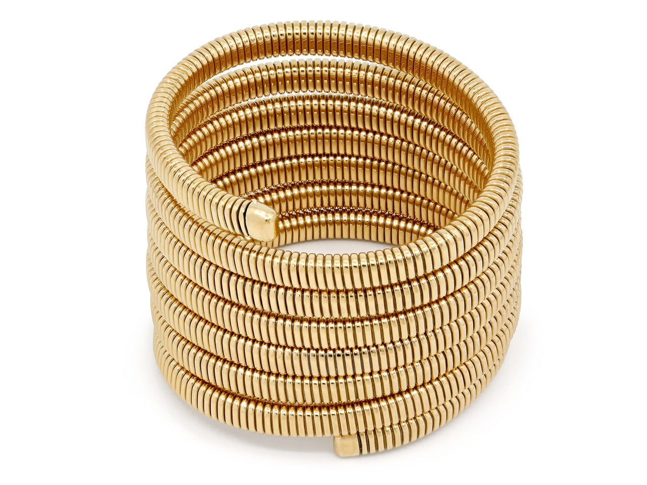 Tubogas Seven Row Wrap Bracelet in 18k Gold, by Beladora