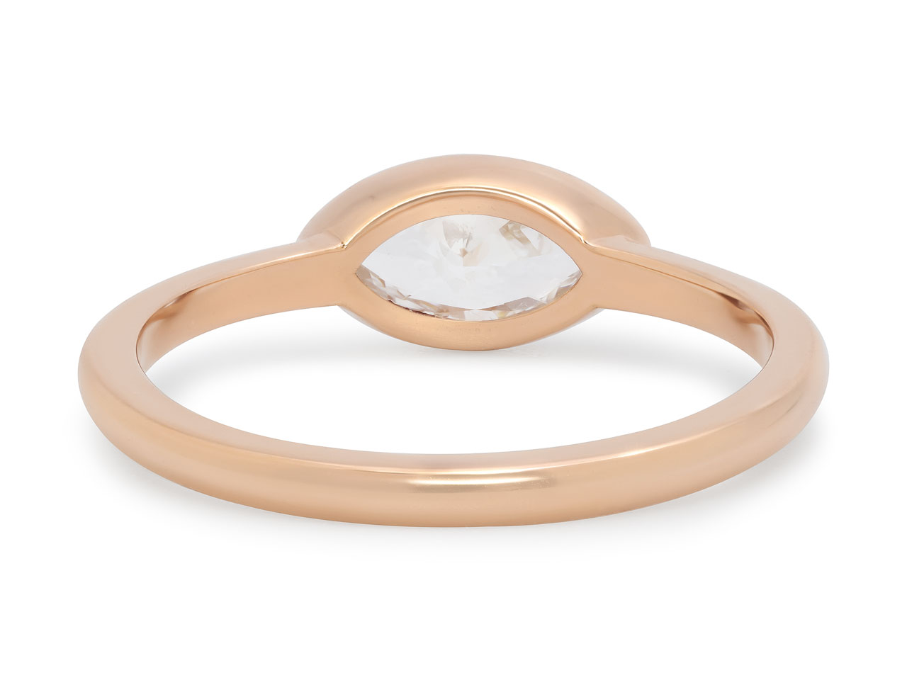 Beladora 'Bespoke' Marquise Diamond Ring in 18k Rose Gold