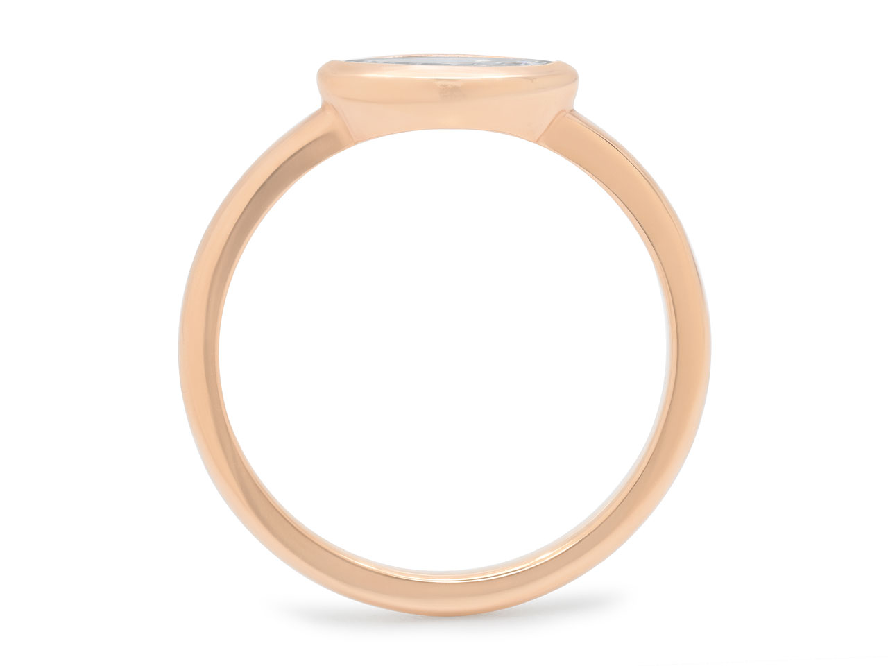 Beladora 'Bespoke' Marquise Diamond Ring in 18k Rose Gold