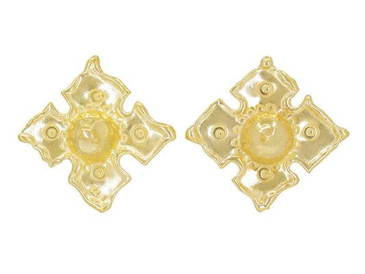 Jean Mahie Ear Clips in 22K Yellow Gold