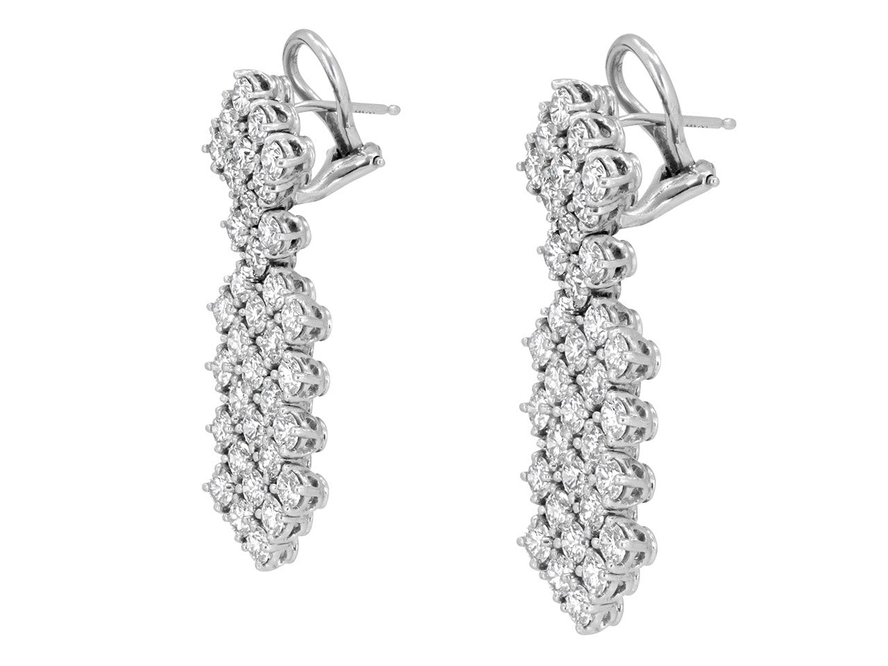 Hammerman Brothers Diamond Dangle Earrings in Platinum