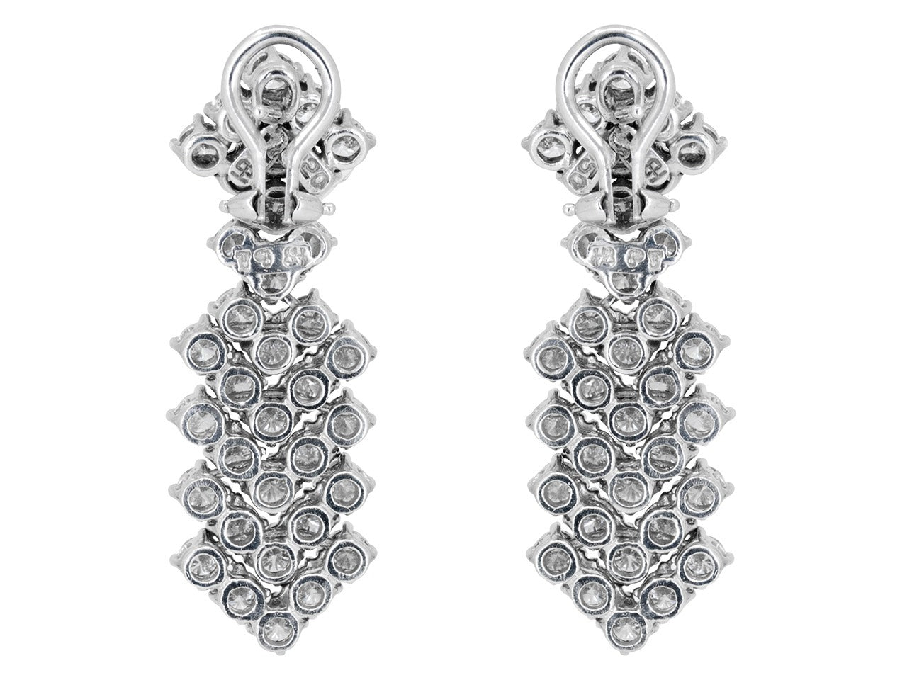 Hammerman Brothers Diamond Dangle Earrings in Platinum