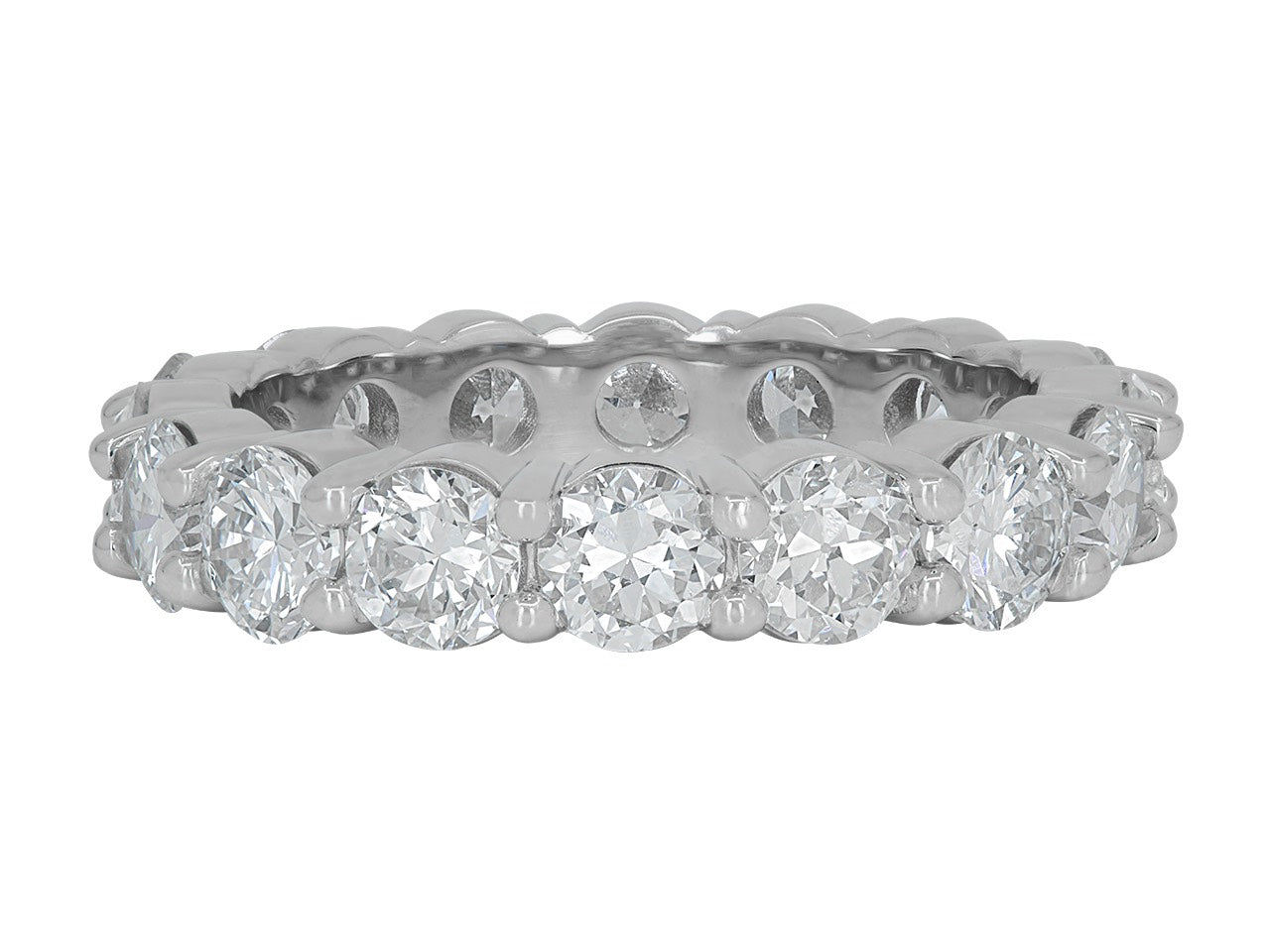 Transitional-cut Diamond Eternity Band, 3.93 total carats, in Platinum