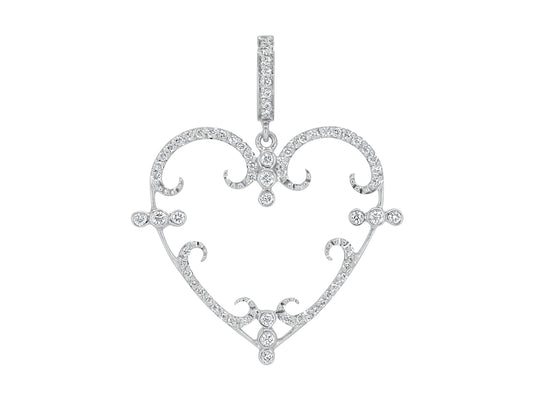 Rhonda Faber Green 'Filigreen Heart' Pendant in 18K, Small