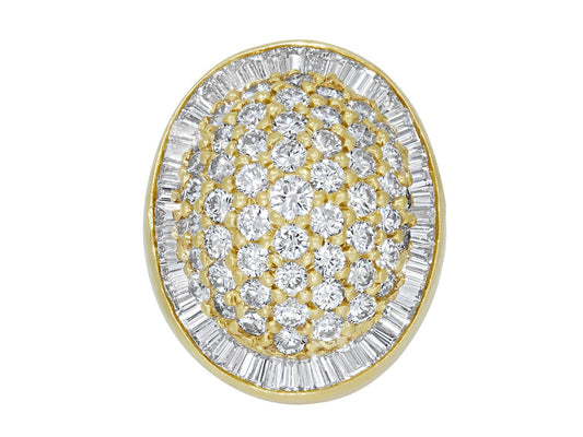 Pavé Diamond Ring in 18K Gold