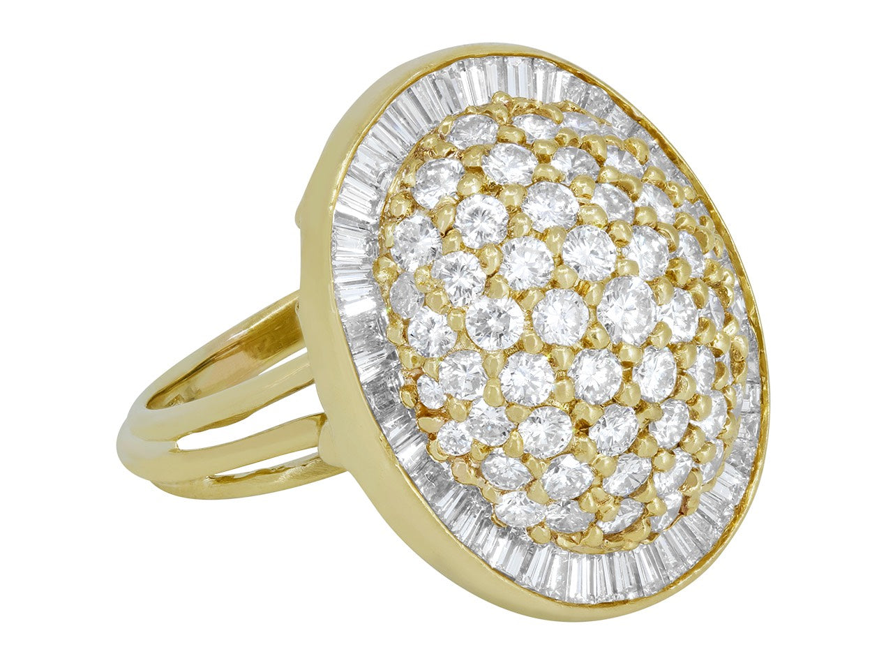 Pavé Diamond Ring in 18K Gold