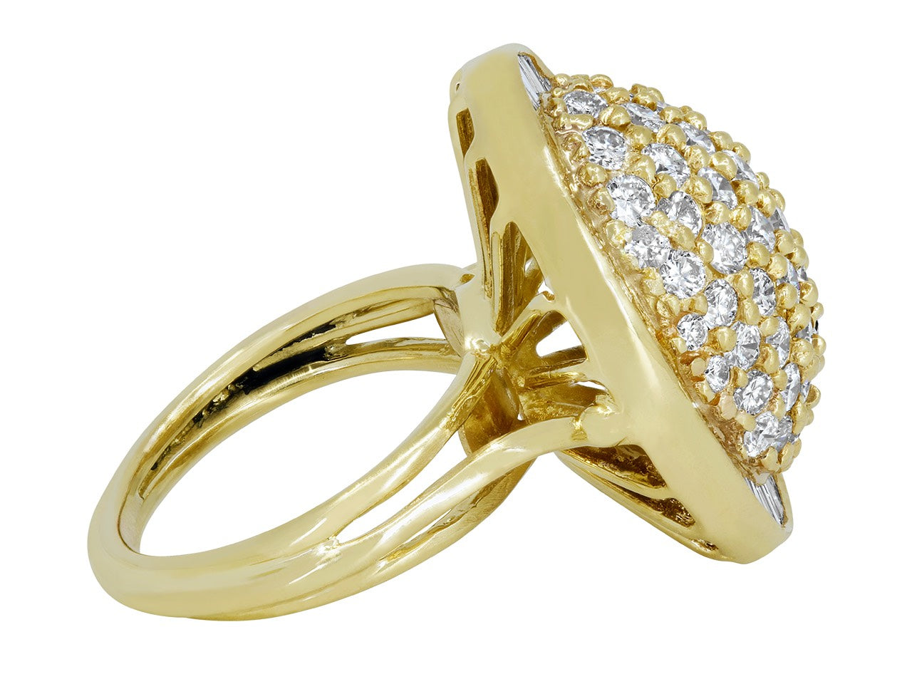 Pavé Diamond Ring in 18K Gold