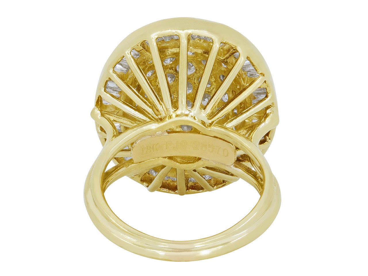 Pavé Diamond Ring in 18K Gold