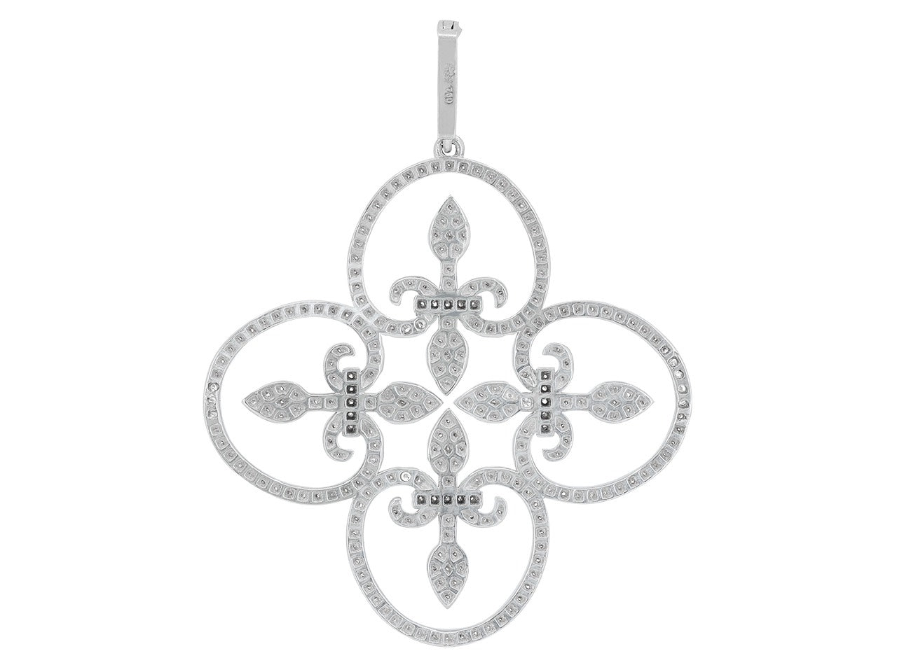 Rhonda Faber Green 'Lauren' Pendant in 18K White Gold