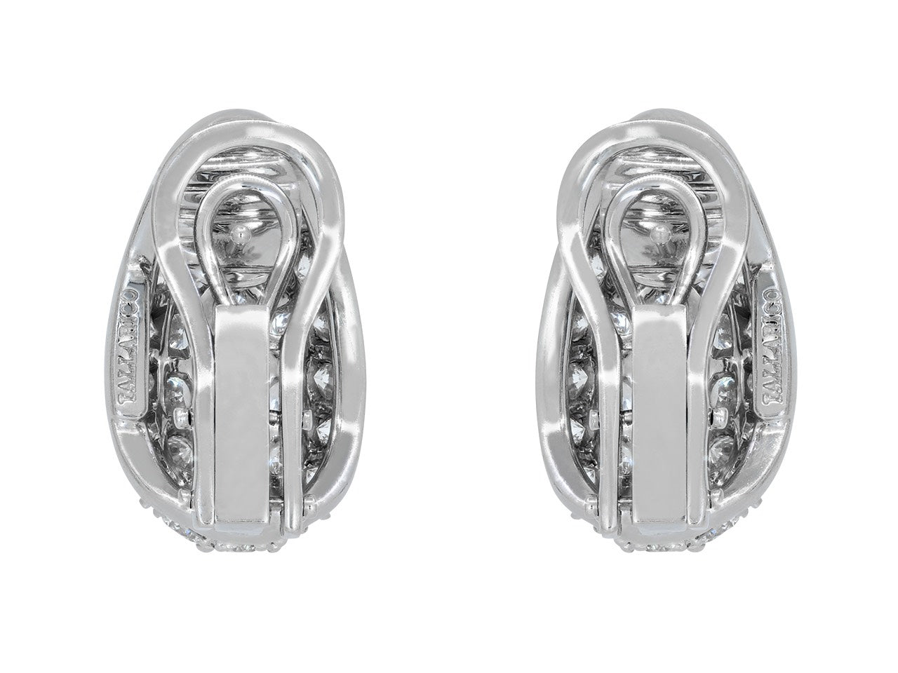 Tallarico Diamond Earrings in 18K White Gold