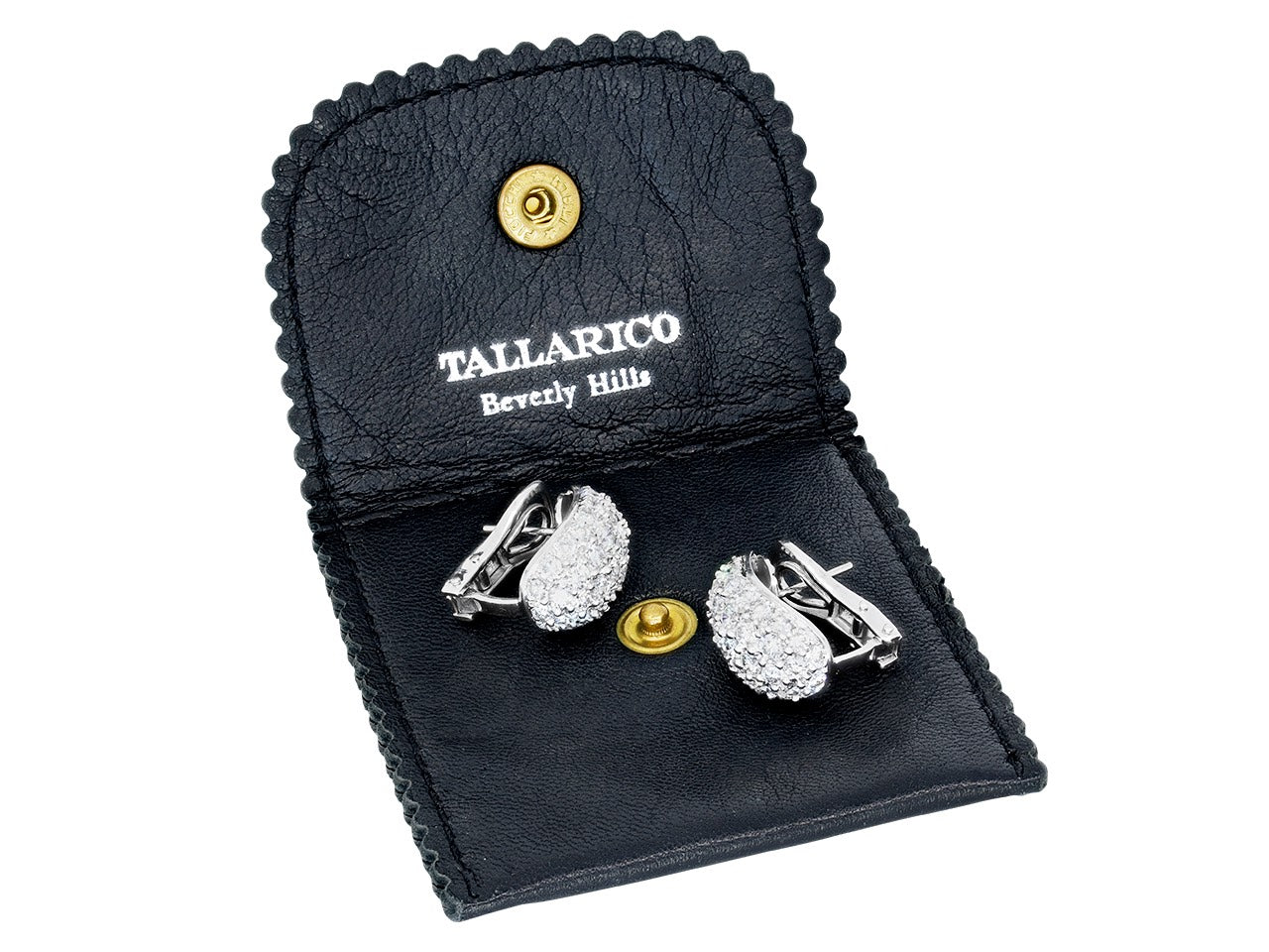 Tallarico Diamond Earrings in 18K White Gold