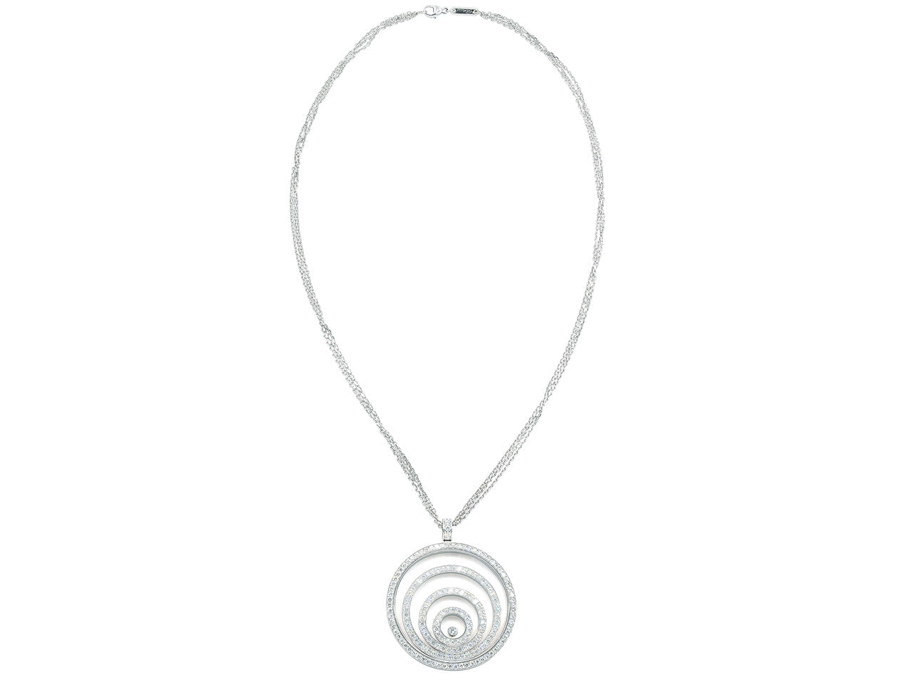 Chopard 'Happy Spirit' Diamond Pendant in 18K White Gold