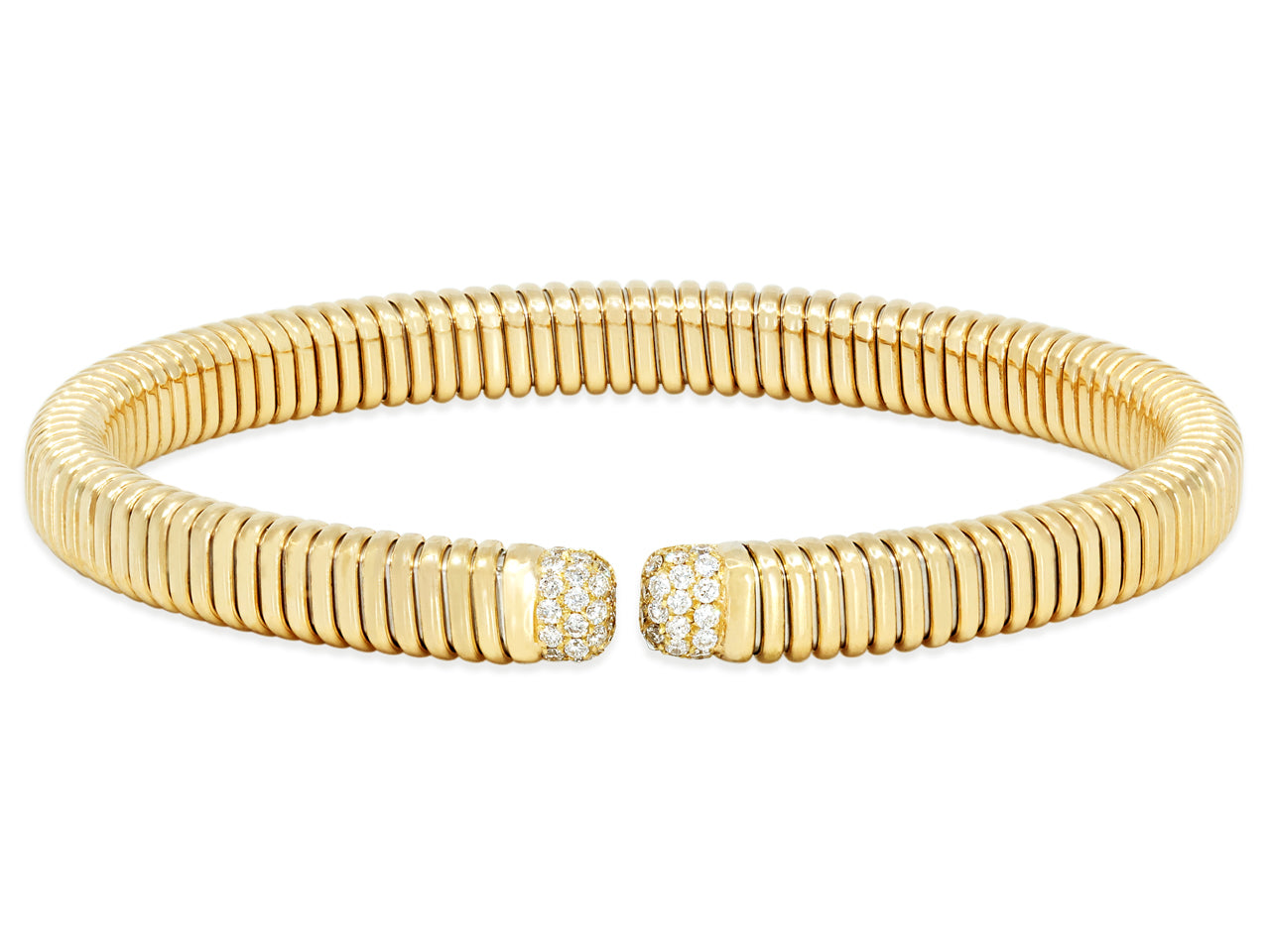 Tubogas Diamond Bracelet in 18K Gold, by Beladora