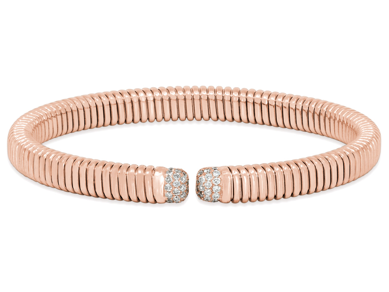 Tubogas Diamond Bracelet in 18K Rose Gold, by Beladora