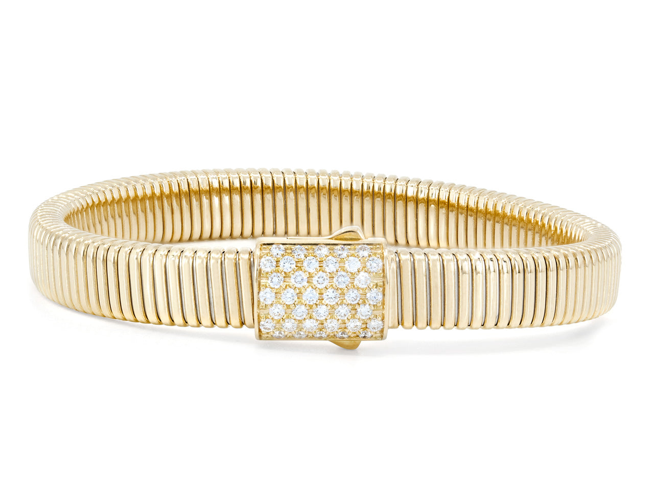 Beladora Diamond Tubogas Bracelet in 18K Gold