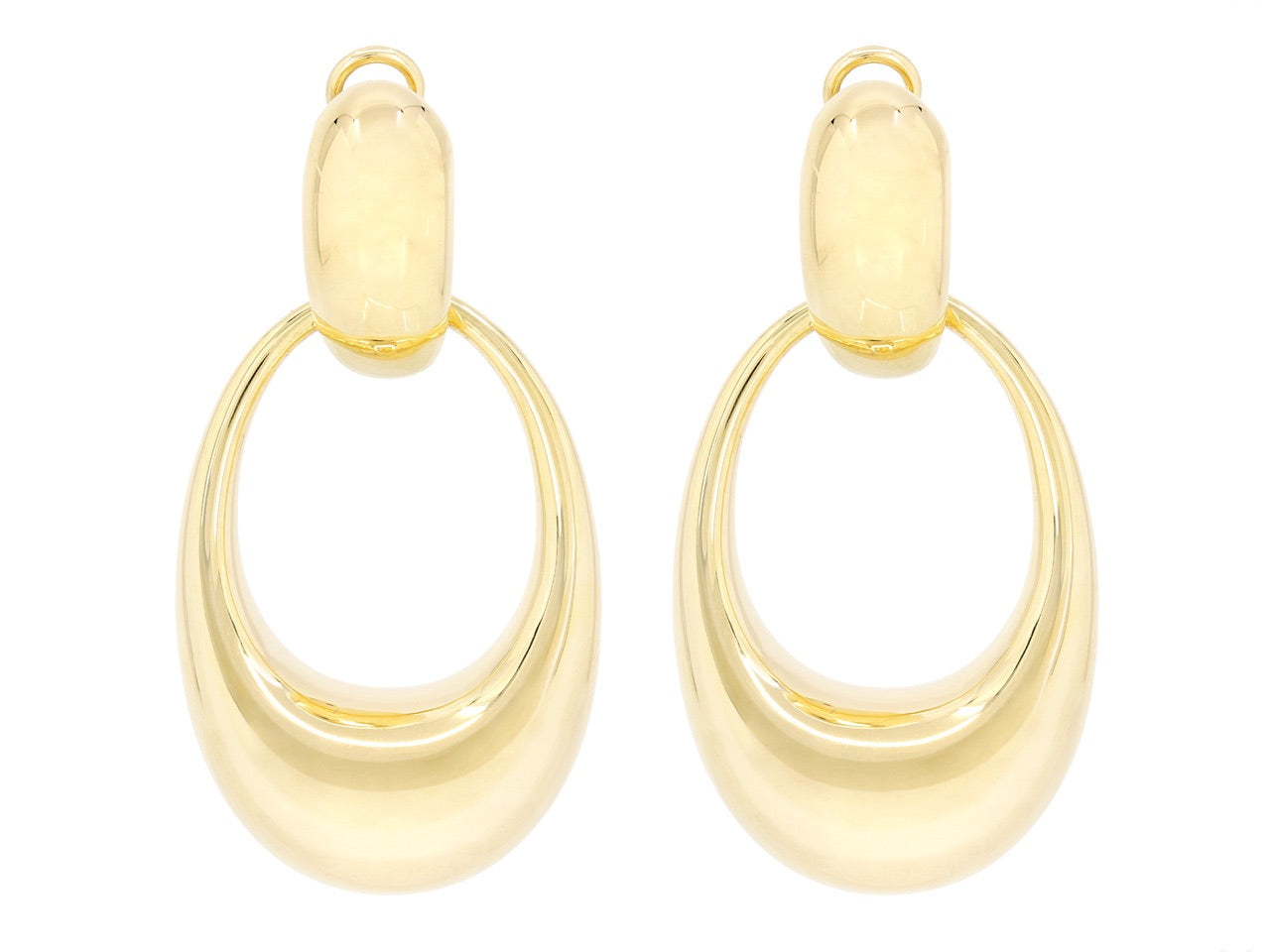 Door Knocker Earrings in 18K Gold, by Beladora