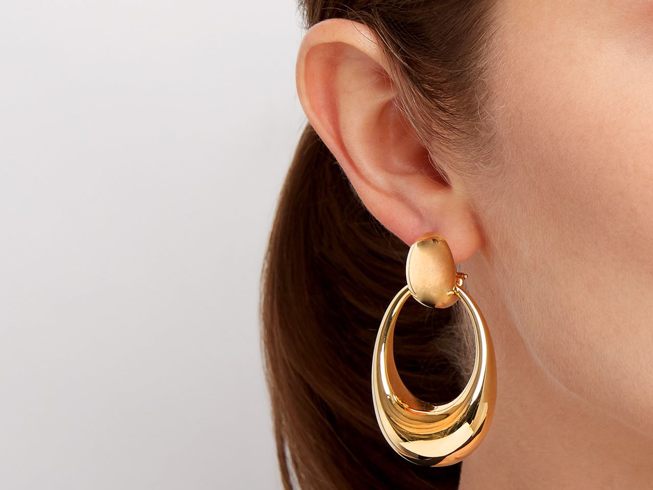 Door Knocker Earrings in 18K Gold, by Beladora