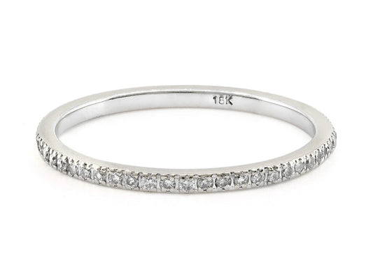 Diamond Micro-Pavé Band in 18K White Gold