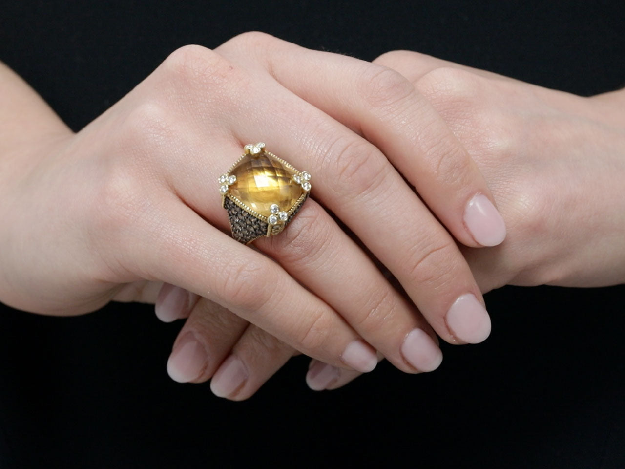 Judith Ripka Lemon Citrine 2024 Ring sz 10