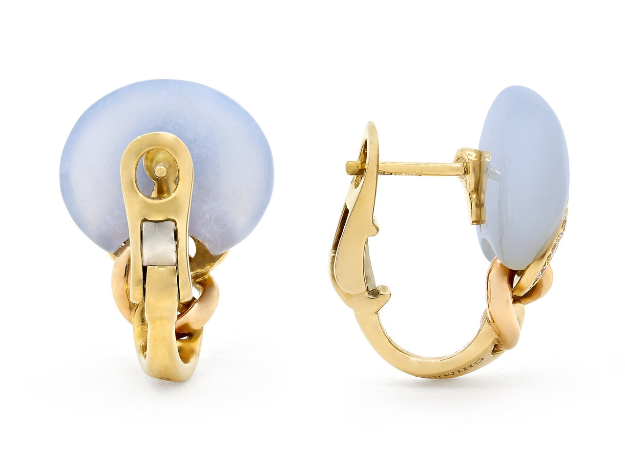 Chimento Chalcedony Earrings in 18K Yellow Gold