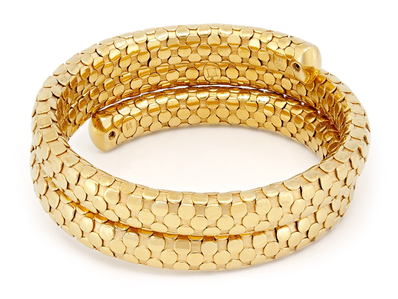 John Hardy Double Coil Dot Bracelet in 18K Gold