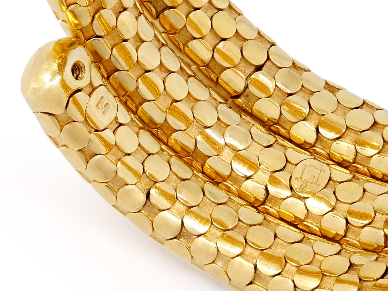 John Hardy Double Coil Dot Bracelet in 18K Gold