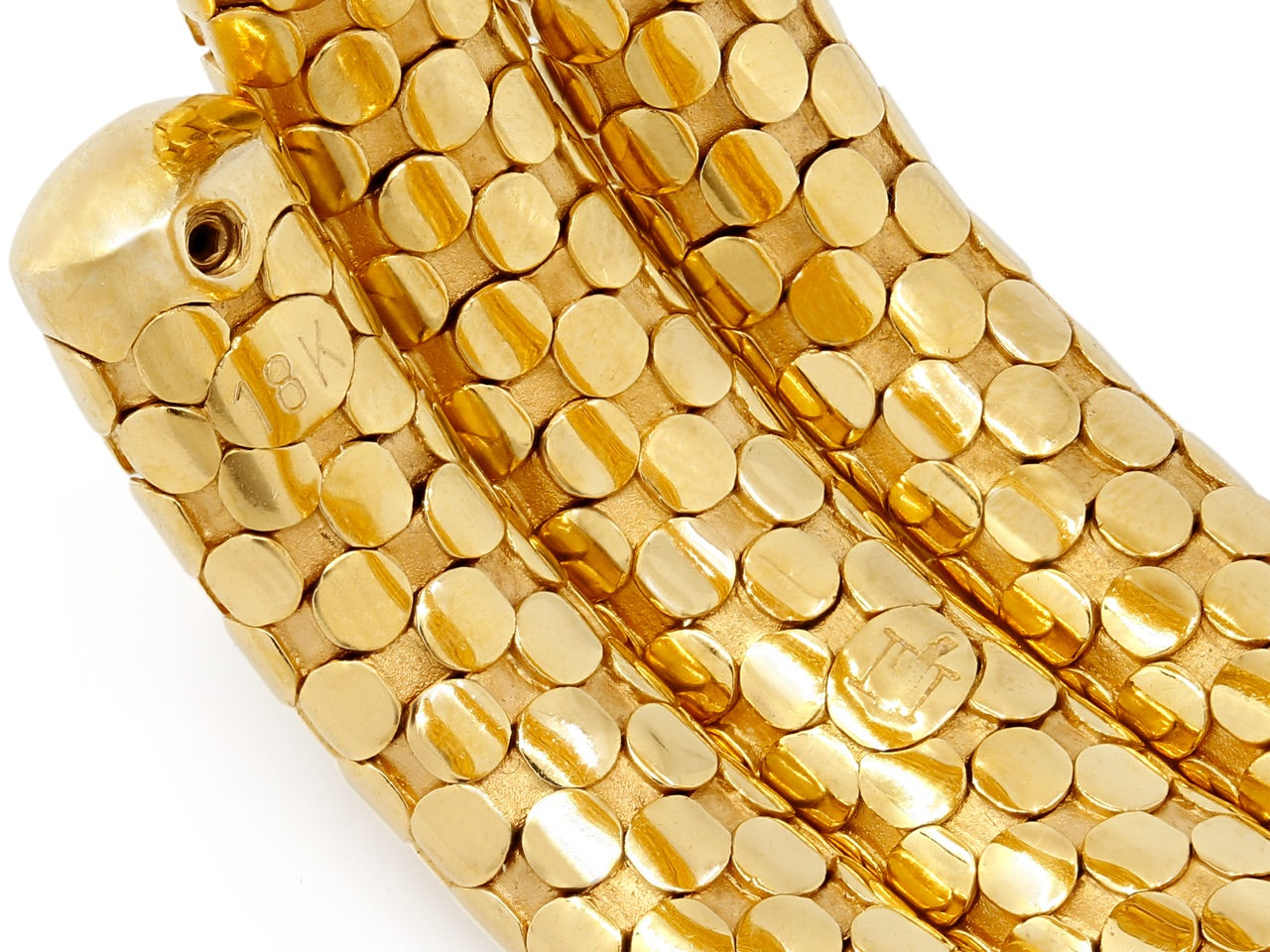 John Hardy Double Coil Dot Bracelet in 18K Gold