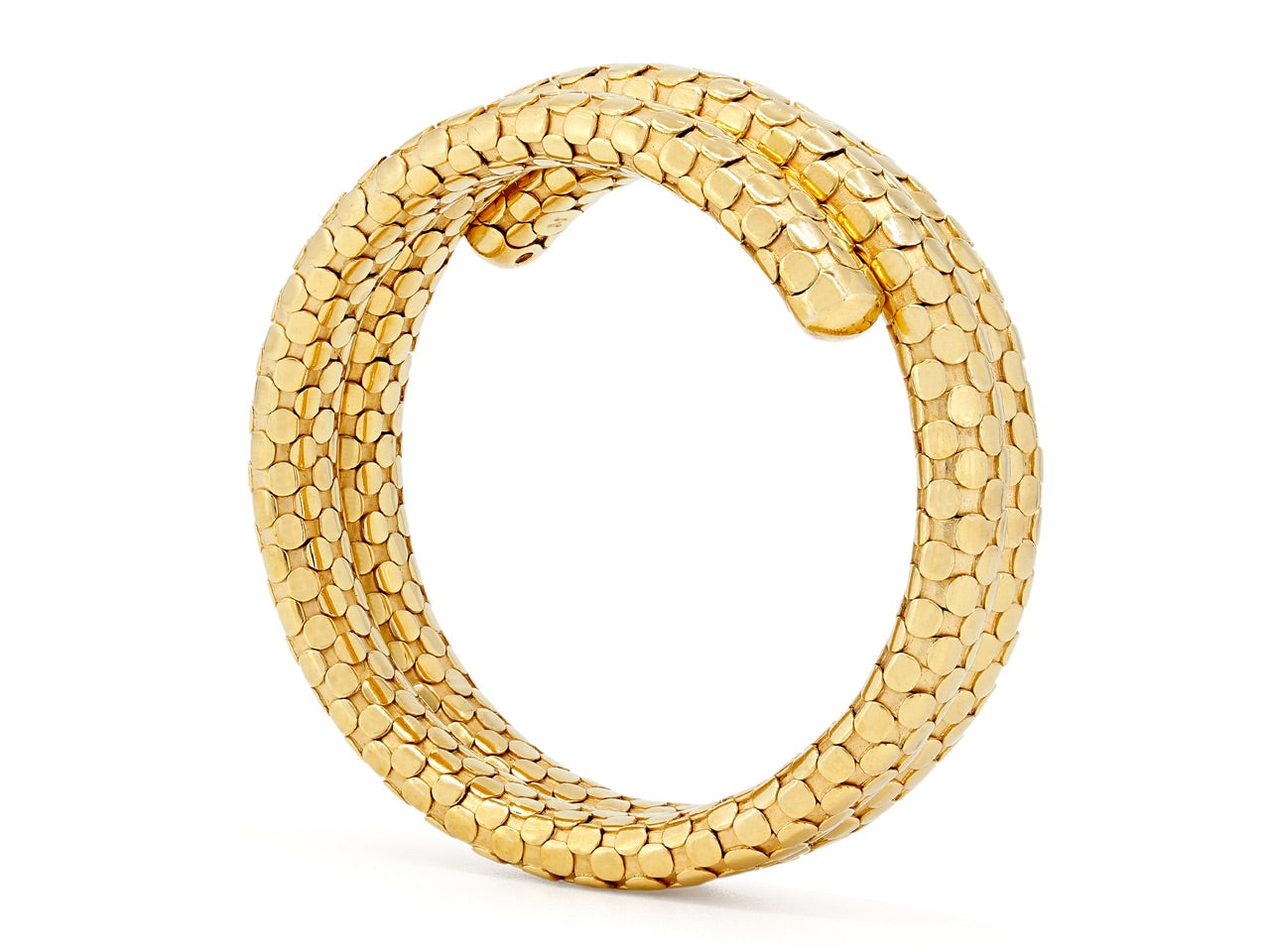 John Hardy Double Coil Dot Bracelet in 18K Gold