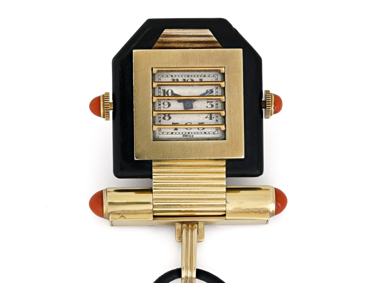 Retro Verger Frères 'Louver' Watch Pendant