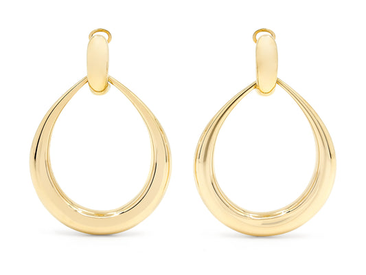 Door Knocker Earrings in 18K Gold, by Beladora