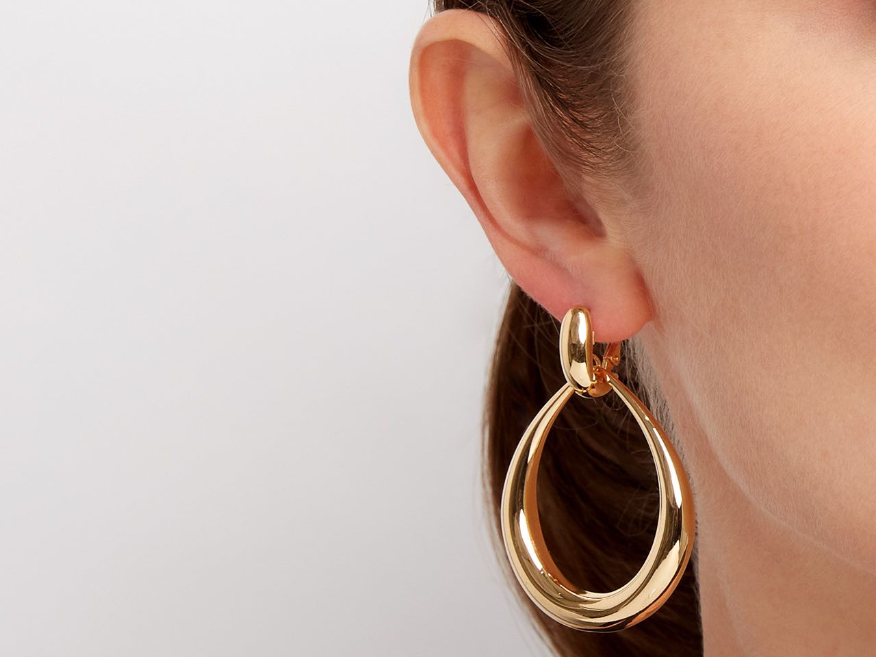 Door Knocker Earrings in 18K Gold, by Beladora