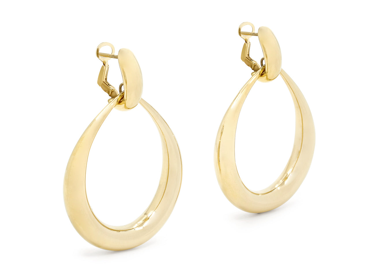 Door Knocker Earrings in 18K Gold, by Beladora