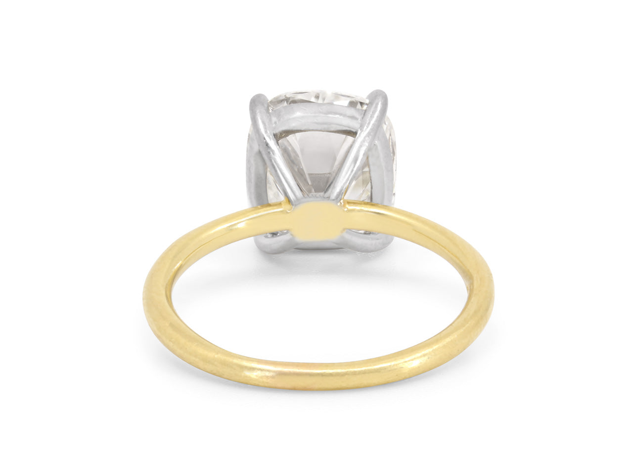 Beladora 'Bespoke' Brilliant Cushion-cut Diamond Ring, 3.14 Carats H/VS-2, in 18K Gold