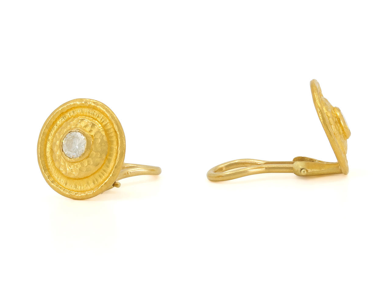 Gurhan Diamond Earrings in 24K Gold