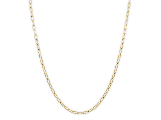 Italian Cable Link Chain in 18K Gold, 22 Inches, by Beladora