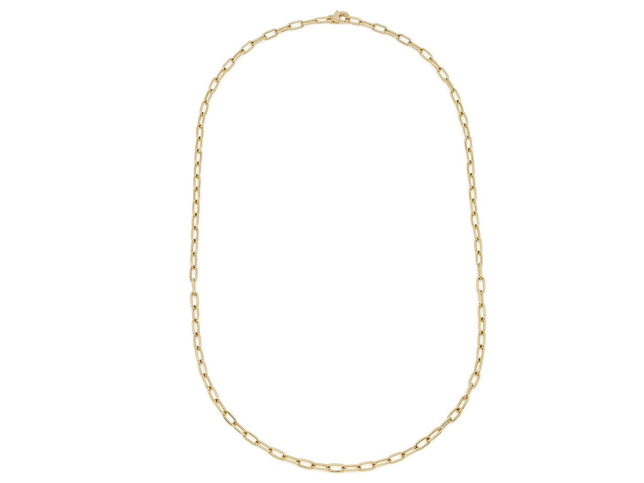 Italian Cable Link Chain in 18K Gold, 22 Inches, by Beladora