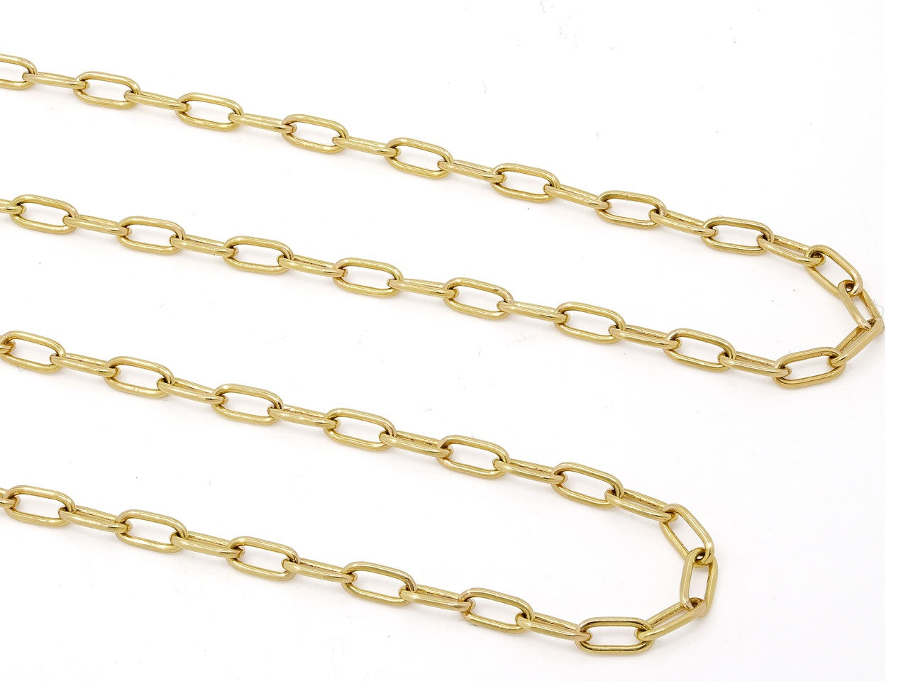 Italian Cable Link Chain in 18K Gold, 22 Inches, by Beladora