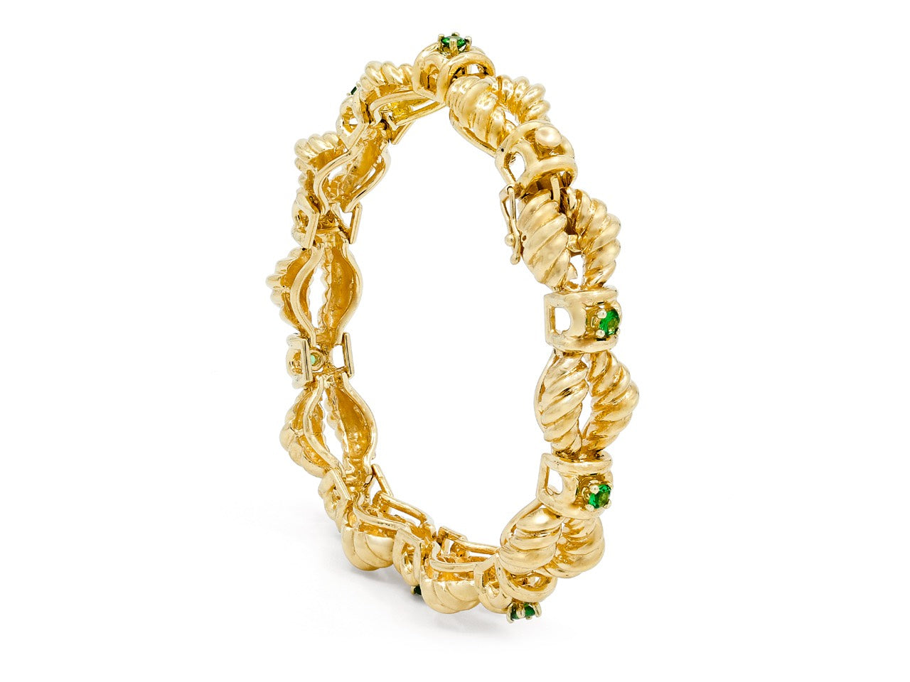 Tsavorite and Gold Bracelet, in 18K