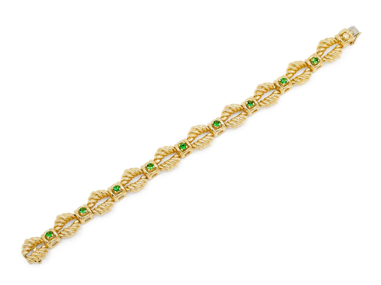 Tsavorite and Gold Bracelet, in 18K