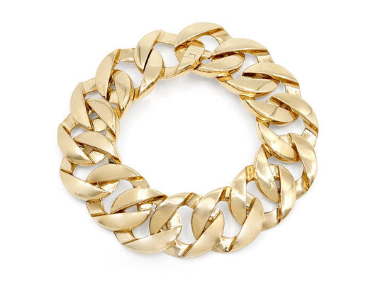 Curb Link Bracelet in 18K Gold, Small, by Beladora