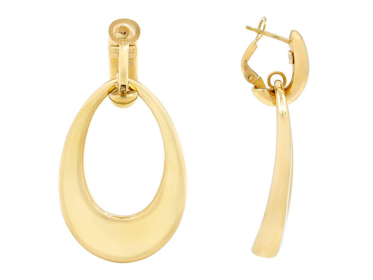 Door Knocker Earrings in 18K Gold, by Beladora