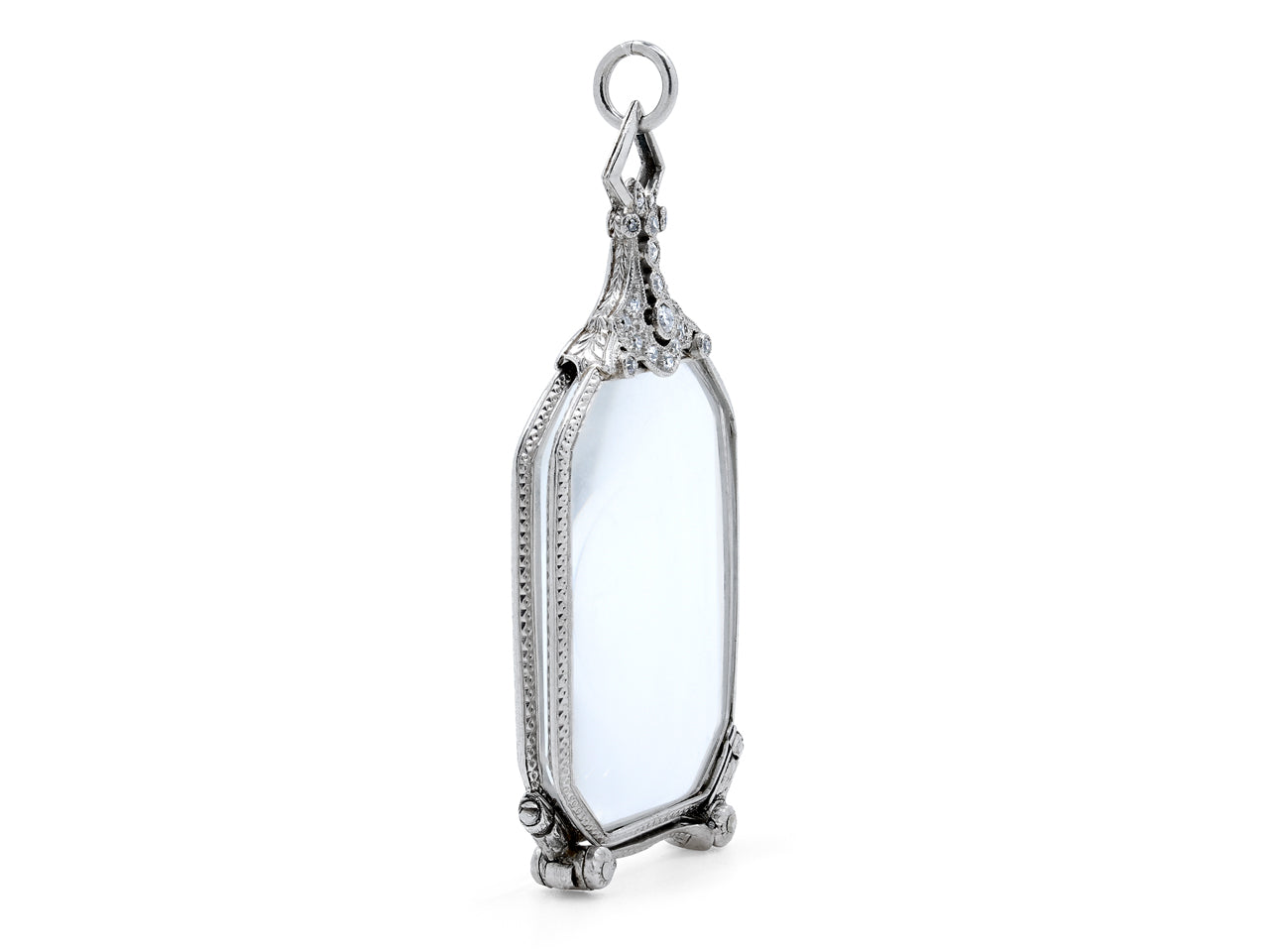 Art Deco Diamond Lorgnette in Platinum