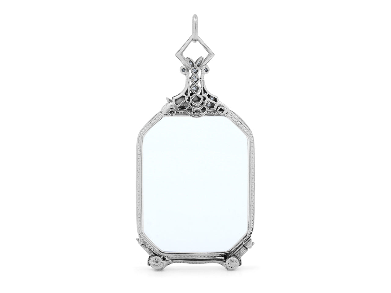 Art Deco Diamond Lorgnette in Platinum