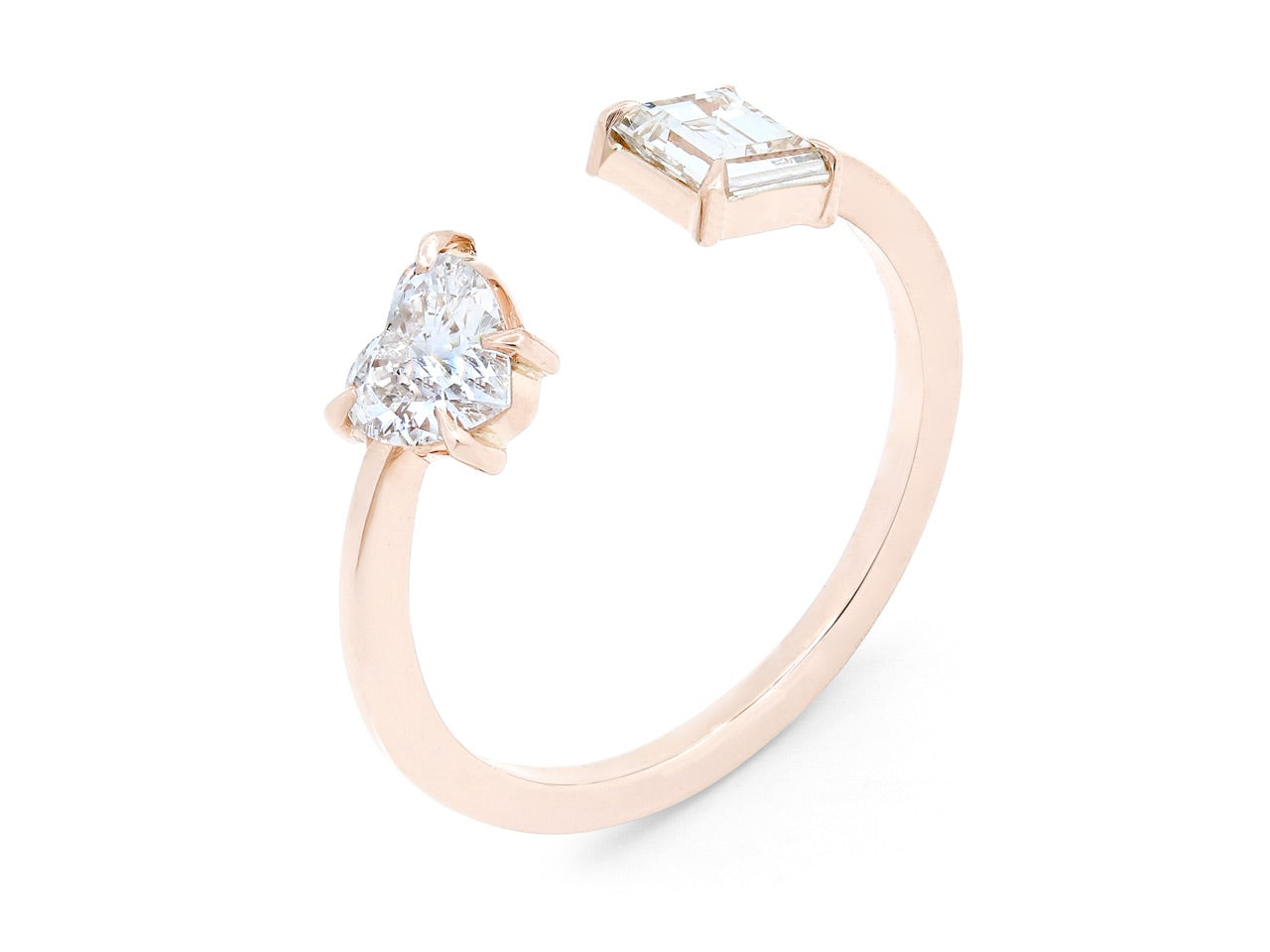 Beladora 'Bespoke' Open Band Diamond Ring, 0.73 total carats, in 18K Rose Gold