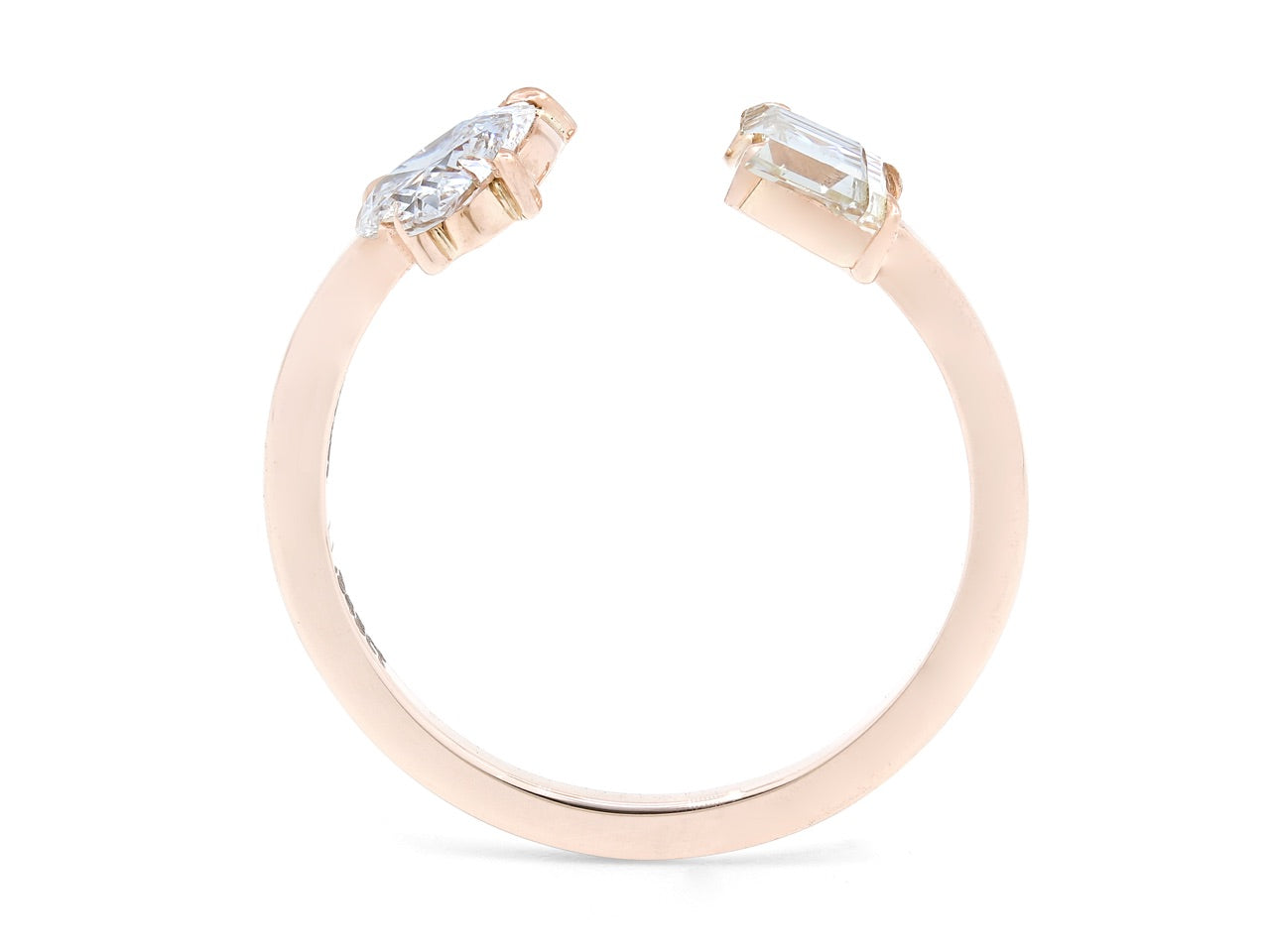 Beladora 'Bespoke' Open Band Diamond Ring, 0.73 total carats, in 18K Rose Gold